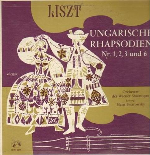 Ungarische Rhapsodien 1, 2, 3 Und 6,, Orch Der Wiener Staatsoper, H. Swarowski