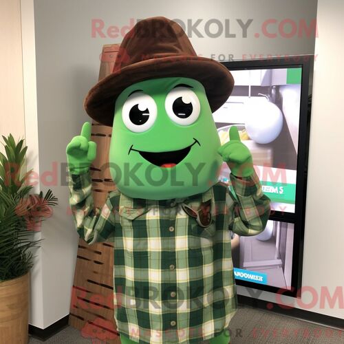 Costume De Mascotte Redbrokoly De Citrouille Marron Habillé D Un Blazer Et De Casquettes