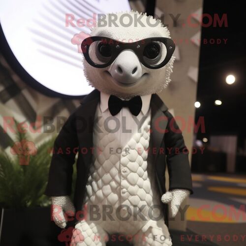 Costume De Mascotte Redbrokoly De Chauve-Souris Aux Fruits Bleu Sarcelle Habillé D Une Salopette Et De Montres Intelligentes