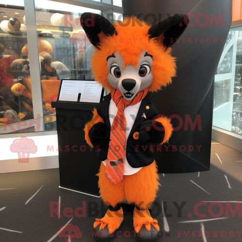 Personnage De Costume De Mascotte Redbrokoly De Barre De Chocolat Marron Habillé Avec Un Blouson Aviateur Et Des Sacs Messager