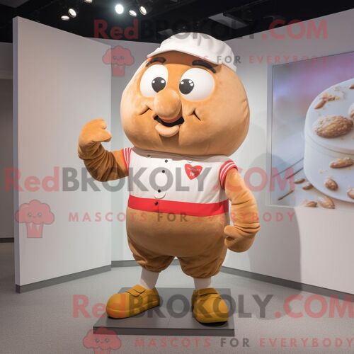 Costume Mascotte Redbrokoly De Pomme De Terre Personnage Habillé D Un Short Et De Gants
