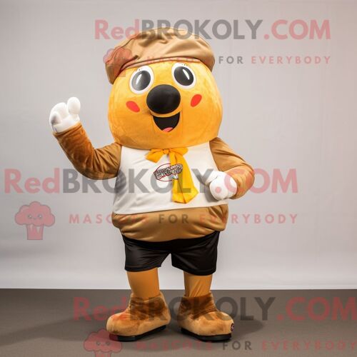 Costume Mascotte Redbrokoly De Pomme De Terre Personnage Habillé D Un Short Et De Gants