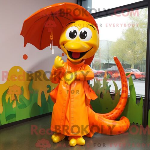 Personnage De Costume De Mascotte Redbrokoly De Téléphone Rose Habillé D Une Chemise En Chambray Et De Sacs Besaces