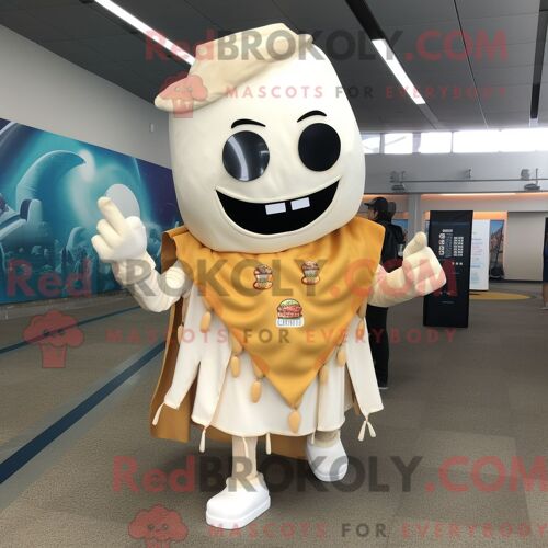 Costume Mascotte Redbrokoly De Framboise Bleu Ciel Habillé D Un Short Et De Montres Connectées