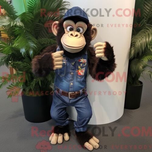 Personnage De Costume De Mascotte Redbrokoly De Requin Rouge Habillé Avec Un Pantalon Habillé Et Des Bonnets