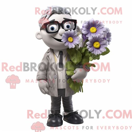Personnage De Costume De Mascotte Redbrokoly De Haricot Vert Rose Habillé D Une Parka Et De Ceintures De Smoking