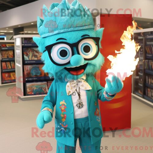 Costume De Mascotte Redbrokoly De Flamant Rose Sarcelle Habillé D Un Imperméable Et De Pinces À Cheveux