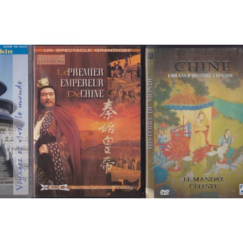Coffret 3 Dvd La Chine 1 - 6000 Ans D'histoire - Le Mandat Céleste - 2 Quin Shihuang Le Premier Empereur De Chine - 3 Pekin La Cité Interdite - Le Marché De La Soie- La Grade Muraille - L'opéra -