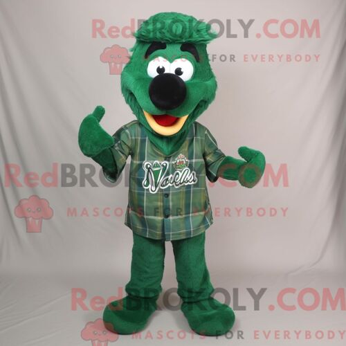 Costume De Mascotte Redbrokoly De Fish And Chips Orange Habillé D Une Combishort Et De Ceintures