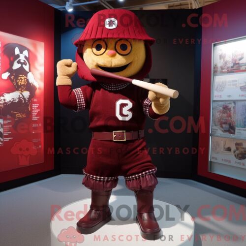 Costume De Mascotte Redbrokoly De Pastèque Rose Personnage Habillé D Une Robe De Bal Et De Noeuds Papillons