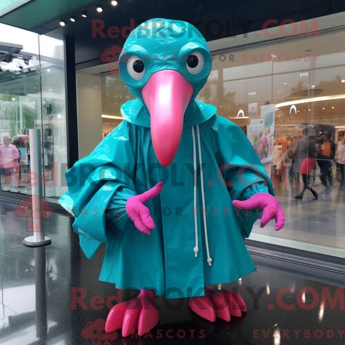 Personnage Mascotte Redbrokoly De Groupe Jaune De Trèfles Habillé Avec Un Short Et Des Porte-Documents