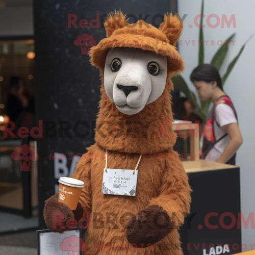 Costume Mascotte Redbrokoly De Beignet Turquoise Habillé D Une Veste En Cuir Et De Broches