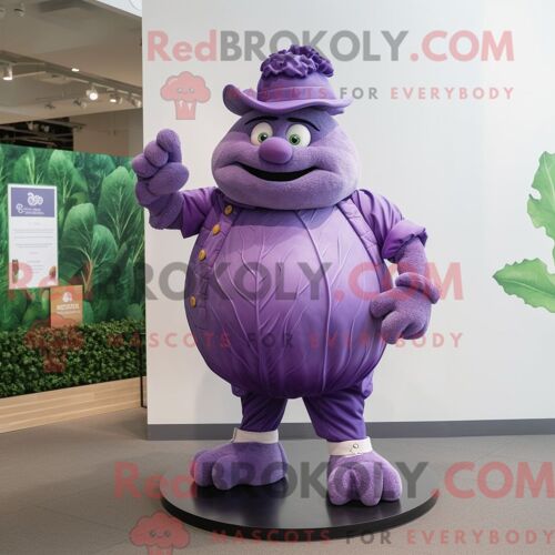Costume De Mascotte Redbrokoly De Trapèze Marron Habillé D Une Robe Fourreau Et De Bretelles