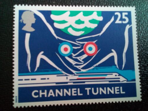 Timbre Royaume Unis Yt 1759 Mains Symboliques Sur Le Train 1994 ( 030804 )