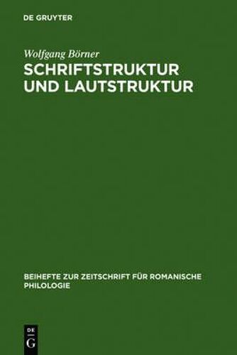 Schriftstruktur Und Lautstruktur