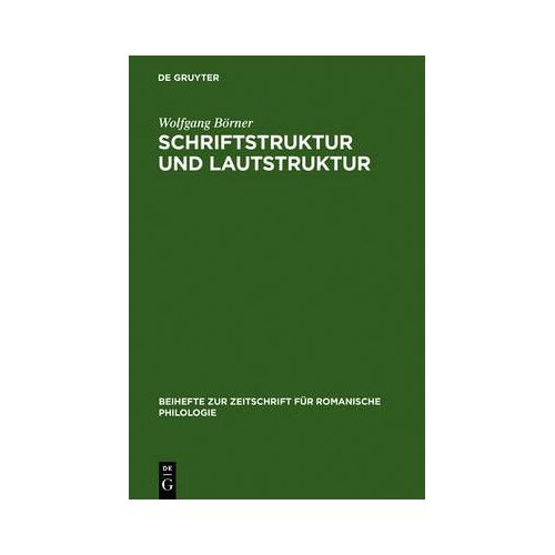 Schriftstruktur Und Lautstruktur