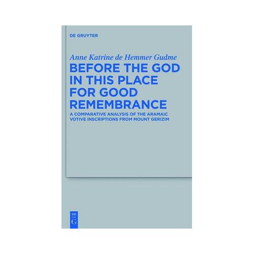 Before The God In This Place For Good Remembrance