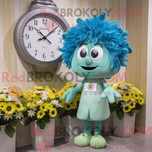 Personnage De Costume De Mascotte Redbrokoly Forest Green Hawk Habillé Avec Un Jean Skinny Et Des Porte-Documents