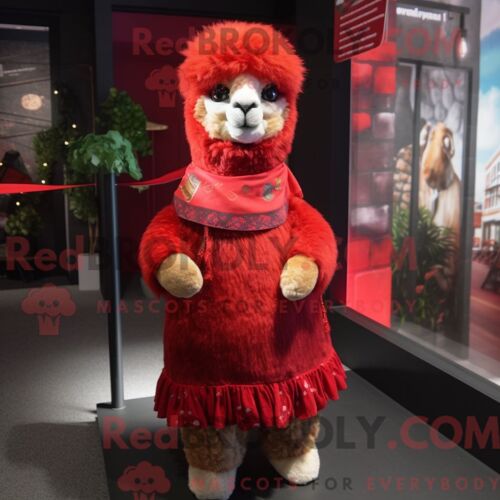 Personnage De Costume De Mascotte Redbrokoly De Poulet Parmesan Gris Habillé D Une Parka Et D Épingles À Châle