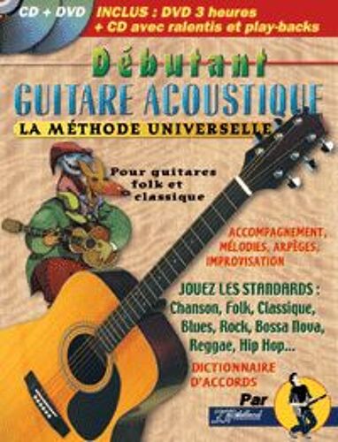 Rébillard : Débutant Guitare Acoustique (+ 1 Cd + 1 Dvd)
