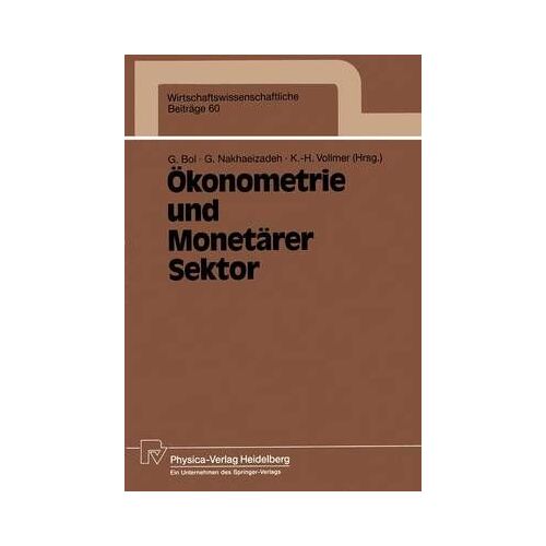 Ökonometrie Und Monetärer Sektor