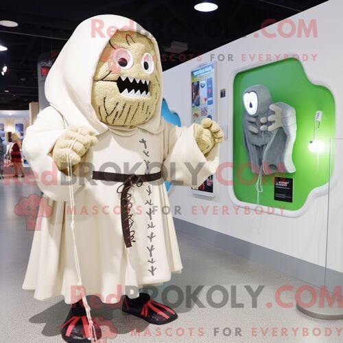 Costume De Mascotte Redbrokoly De Tapir Vert Forêt Personnage Habillé Avec Une Chemise En Jean Et Des Foulards