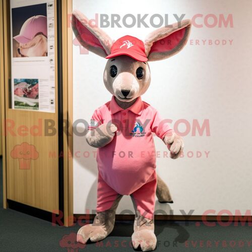 Costume Mascotte Redbrokoly De Raton Laveur Bleu Marine Habillé D Une Parka Et De Montres