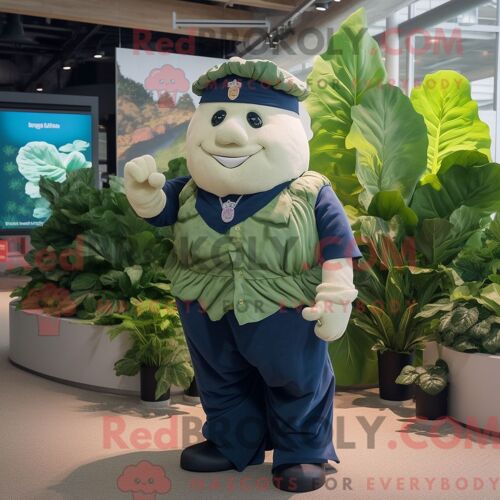 Costume De Mascotte Redbrokoly De Cowboy Jaune Habillé D Un Sweat À Capuche Et D Écharpes