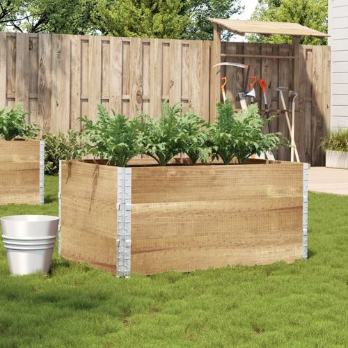 Vidaxl Jardinière 120x80 Cm Bois Massif De Pin