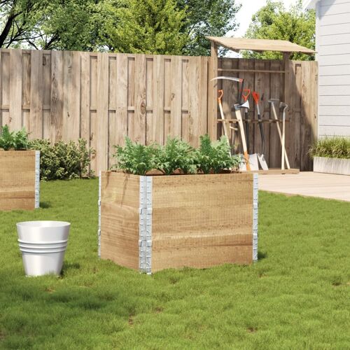 Vidaxl Jardinière 80x60 Cm Bois De Pin Massif