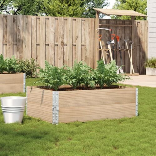 Vidaxl Jardinière 120x80 Cm Bois Massif De Pin