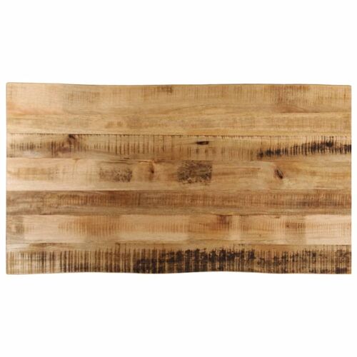 Vidaxl Dessus De Table Bord Vivant 110x60x2,5 Cm Bois De Manguier Brut