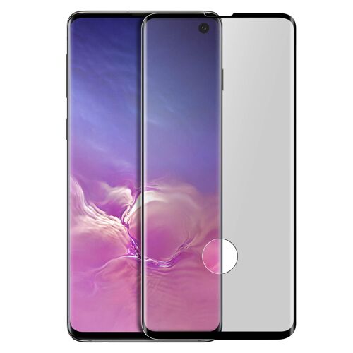 Film Samsung Galaxy S10 Verre Trempé Incurvé Transparent Au Contour Noir