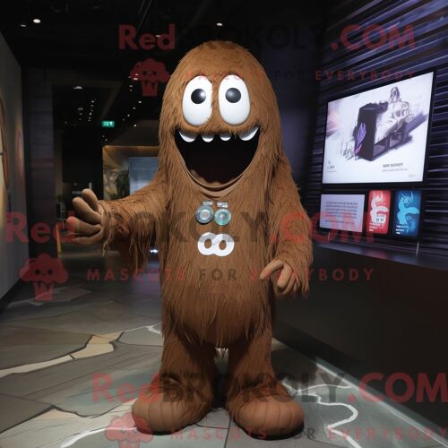Costume De Mascotte Redbrokoly De La Garde Royale Britannique Grise Habillé D Un Gilet Et De Noeuds Papillons