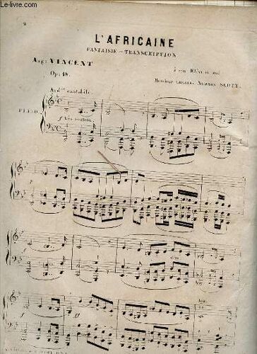 L'africaine Fantaisie- Transcription.