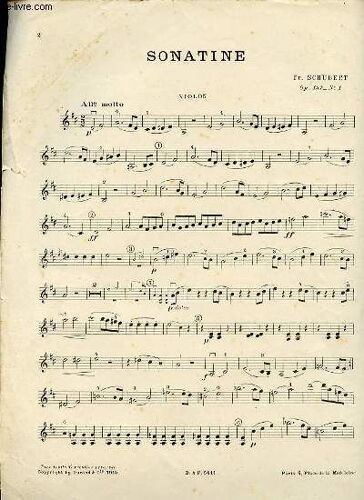 Sonatine Violon.
