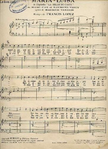 Maria- Luisa De L'operette  La Belle De Cadix .