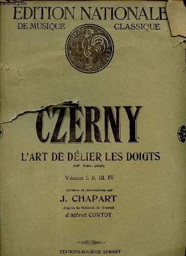 L'art De Delier Les Doigts Op. 740- 699. Volumes I, Ii, Iii, Iv.