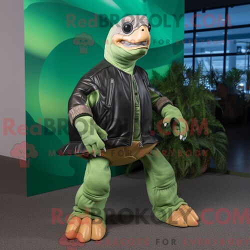 Costume De Mascotte Redbrokoly Magenta Beef Wellington Habillé Avec Une Jupe Crayon Et Des Bérets
