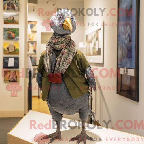 Costume De Mascotte Redbrokoly De Lapin Sauvage Cyan Habillé D Une Veste En Cuir Et De Lacets De Chaussures