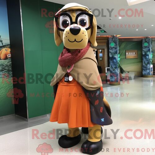 Costume De Mascotte Redbrokoly De Panda Rouge Turquoise Habillé Avec Une Combinaison Et Des Chapeaux