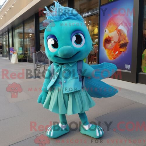 Personnage De Costume De Mascotte Redbrokoly D Huître Habillé Avec Une Chemise Boutonnée Et Des Casquettes
