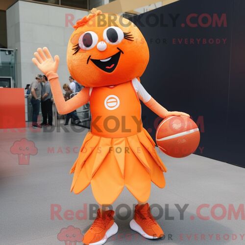 Costume De Mascotte Redbrokoly De Jaguar Marron Habillé D Une Robe Midi Et D Épingles À Châle