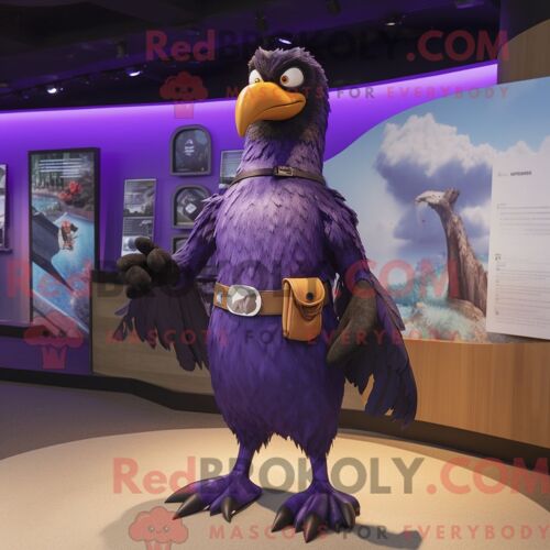 Costume De Mascotte Redbrokoly De Jay Bleu Argenté Habillé D Un Short Et D Un Bracelet De Montres