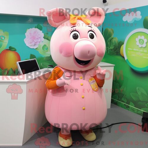 Costume Mascotte Redbrokoly De Loir Violet Personnage Habillé Avec Un Jean Skinny Et Des Gants