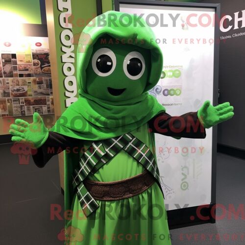 Costume De Mascotte Redbrokoly De Chapeau De Lutin Gris Personnage Habillé D Une Parka Et De Pochettes De Costume