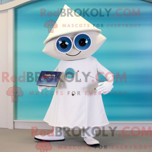 Personnage Mascotte Redbrokoly De White Ray Habillé Avec Un Pantalon Capri Et Un Porte-Monnaie