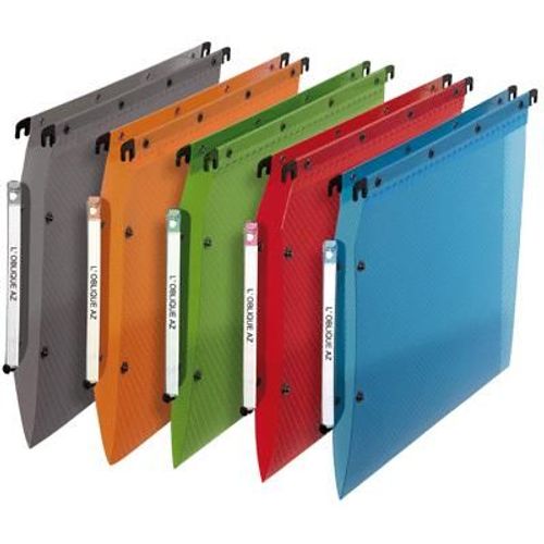 Dossier Suspendu Armoire Polypropylene Dos V Couleur Assortie - Paquet De 10