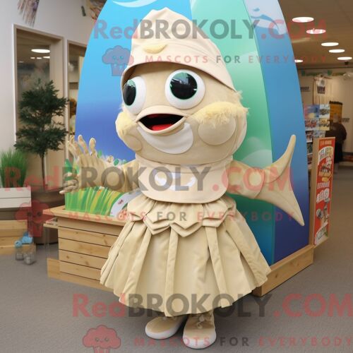 Personnage De Costume De Mascotte Redbrokoly De Ballon De Handball Jaune Citron Habillé Avec Une Robe Trapèze Et Des Montres
