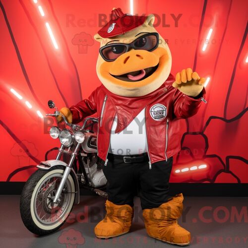 Costume De Mascotte Redbrokoly De Skunk Bleu Sarcelle Habillé D Un Short En Jean Et D Épingles À Chapeau